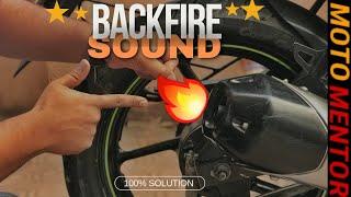 HOW TO FIX BIKE MISFIRING | BACKFIRE | DECEL POPS NOISE IN MOTORCYCLE SOLUTION