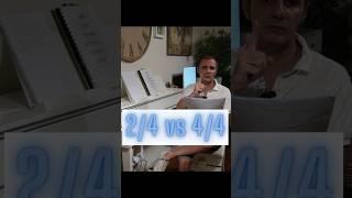 Differenza tra i tempi 2/4 e 4l4 #piano #maestroberti