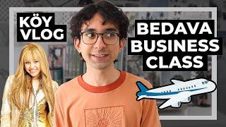 Bedava Business Class Uçtum | Köy Vlog+Storytime