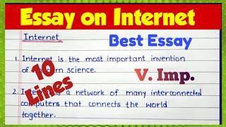 Internet Essay Writing in English| Essay on Internet|internet essay#internetessay#internet