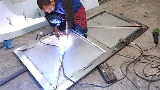 Stainless Steel Sheet door design - do-it-yourself