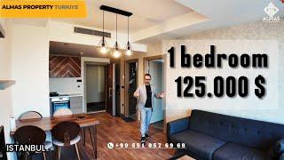 HIGH ROI FURNISHED 1 BED AT 125.000 $  INSIDE COMPOUND IN ISTANBUL CENTER#realestateinvesting