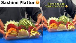 Sushi Man with Sashimi Platter