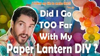 Rainbow Paper Lantern Installation DIY