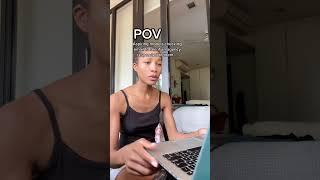 POV: Aspiring modeling checking email from an agency..