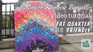 Fast & Easy Modern Rainbow Bargello Quilt Tutorial and Pattern with No Neutral Fabrics!