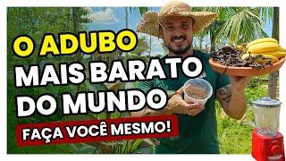 ADUBO CASEIRO mais barato do mundo | Aprenda como fazer