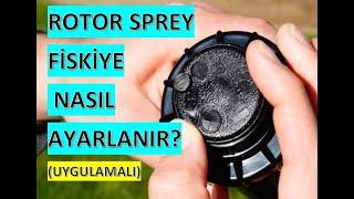 Otomatik Çim Sulama Rotor Sulama Fıskiyesi Nasıl Ayarlanır? Hunter Srm - Pgp  Rain bird 3500-5004