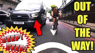 Van Driver Gets Annoyed at Cyclist