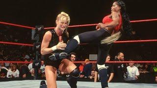 Jacqueline vs sable for the WWF women's championship belt at WWF survivor series