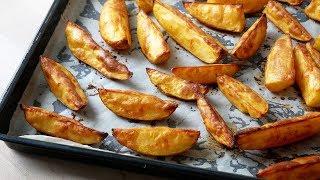 Homemade Potato Wedges (Recipe) || [ENG SUBS]