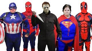 Superheroes vs Michael Myers