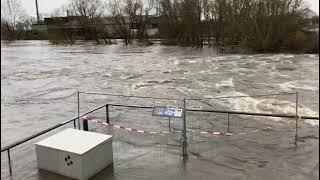 Hoogwater bij Stuw Doesburg