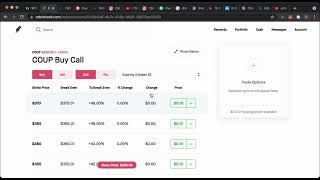 Coupa Software ($COUP) Puts Gain 70%($300 in 1 Day)