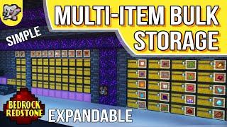 EXPANDABLE Bulk Storage Shulker Loaders Slot Sorter | Minecraft Tutorial | BEDROCK MCPE XBOX PS