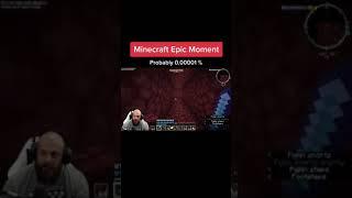 Minecraft epic moment #shorts #minecraft