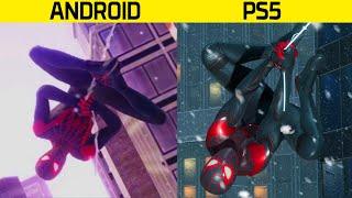 Android Spider-Man VS Spider-Man Miles Morales PS5 | Gameplay Comparison