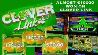 CLOVER LINK Red Hot Burning HUGE WINS - ALMOST €10000 on MAX BET - STAR BONUS + CLOVER FEATURES