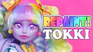 Repaint! 토끼 Tokki, the Pastel-Rainbow Magical Girl! Custom Monster High Twyla Doll