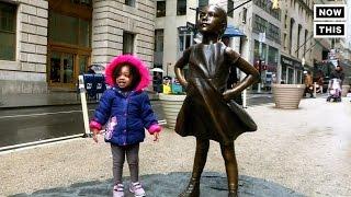 Little GIrl Statue Placed In Front of Wall Street's Bull | NowThis