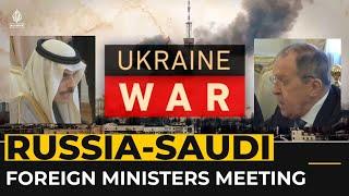 Saudi foreign minister meets with Russian counterparts in Moscow