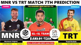 MNR vs TRT Dream11, MNR vs TRT Dream11 Prediction,MNR vs TRT The Hundred 7th T20 Match Prediction