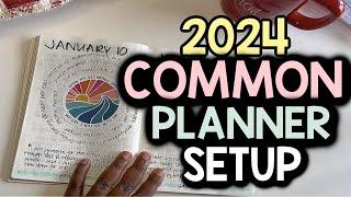 COMMON PLANNER SETUP 2024 | Planning Calm