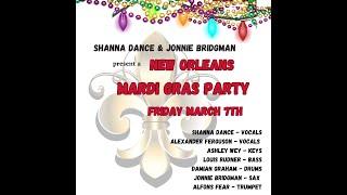 Shanna Dance and Jonnie Bridgman present a New Orleans Mardi Gras Party