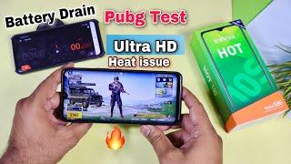 Infinix Hot 10s PUBG Test | Battery Drain | HOt 10s Ultra Gaming test with Battery drain 