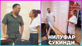 Эфир пайтида Нилуфар Хамидова сукиниб ташлади ва узи кейин бунга изох берди