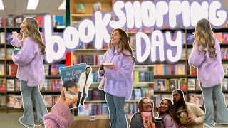 spend the day book shopping with me | 20+ book haul! 🪩