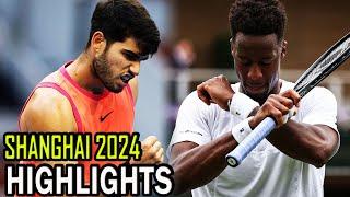 Carlos Alcaraz vs Gael Monfils Round 3 Highlights | Shanghai 2024