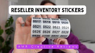 001-2000 Pcs Inventory Number Sticker Labels - Perfect for Resellers