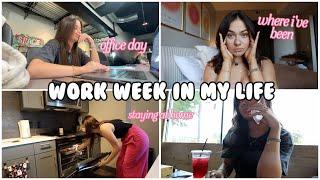 WORK WEEK IN MY LIFE | going to the office, apartment tours + where I've been