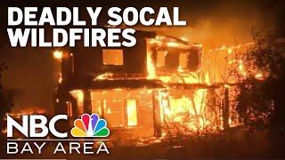 Southern California wildfires destroy homes, force thousands to evacuate