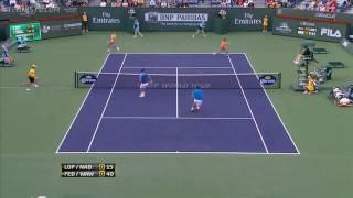 Indian Wells 2011 Halve Finale - Federer & Wawrinka vs Lopez & Nadal