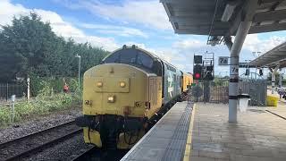 TRAINSPOTTING - Loram Class 37 (37418 "An Comunn Gaidhealach")