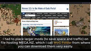 How to download Heroes mods via WoG Folder