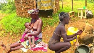 #cooking village food for lunch||African Village life