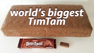 GIANT TIM TAM RECIPE by Ann Reardon How To Cook That ft Jessica Watson