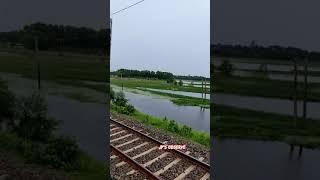 Lush Green Environment Besides Of Railway Tracks | Train Journey | Jp's Observe