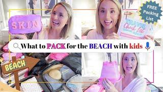 Pack with Me for BEACH Vacation (with kids) | Family Beach Tips | Packing List