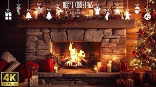 Cozy Christmas Eve: Piano Sounds and Fireplace Ambiance in 4K