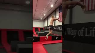 Sticky Note Challenge #victory #sports #shorts #youtubeshorts #trampoline #gymnast #challenge #fun