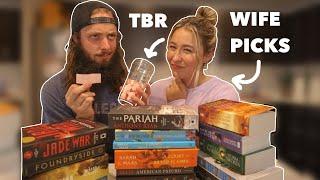 My Wife Chooses My July TBR | TBR Jar