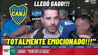 Llegó Gago totalmente emocionado!!" Vuelvo a casa"