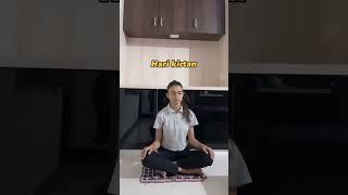 My sadhna routine during periods #sadhna #ytshorts #dailyroutine