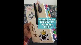 Hobonichi Cousin January 2021 Flip-Through | 2.16.21 | Functional Planning | Architect Destiny