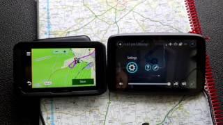 Garmin Dezl 570 vs TomTom GO PROFESSIONAL 6250 Avoid Bridge test Truck Coach satnav