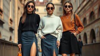 Chic Street Style: Styling Slit Skirts for Every Occasion.